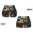 thumbnail image 3 of Sikiie Hip-Hop Duck Print Workout Shorts Women Scrunch Butt Gym Shorts Seamless High Waist Tummy Control Yoga Biker Athletic Shorts, 3 of 5