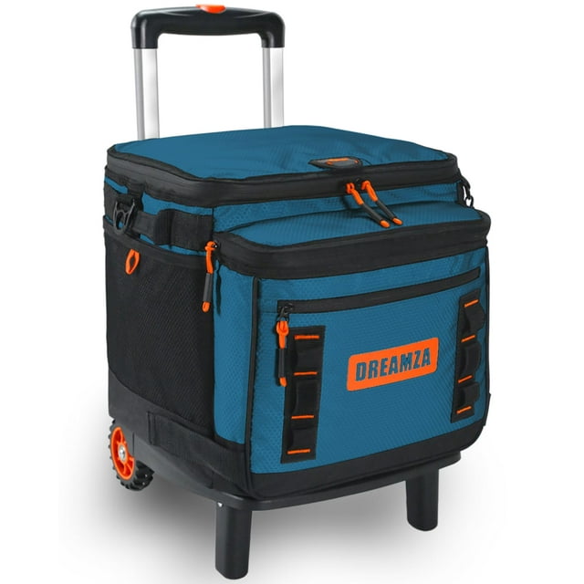 Ice Chest DREAMZA Soft Cooler, 60 latas, con ruedas, a prueba de fugas