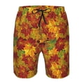 thumbnail image 3 of Cauagu Vintage maple leaf autumn Print Men's Swim Trunks,Hawaiian Bathing Suit Swimsuits Beach Shorts with Pockets for Men Quick Dry Swimming Board Shorts-X-Large, 3 of 6
