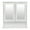White-1, variant on Zimtown Bathroom Medicine Cabinet Mirror, Wall Mount Storage  with 2 Mirror Doors and Shelves, White