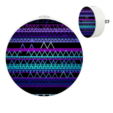 

Night Light Night Lights Plug into Wall 2-Pack Nightlight Plug in Night Light Dusk to Dawn Night Lamp Led Night Light for Adults Kids Room Geometric Pattern Artistic Purple Pink