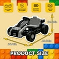 thumbnail image 6 of Xuanlur 2-in-1 12V Kids Ride On Building Block Car, Electric Truck Car/Kart-Switch Freely, DIY Assembly Electric Toy with Parent Remote Control, Toddler Gift Car for Boys Girls Ages 2-4, Black, 6 of 9