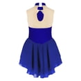 thumbnail image 6 of iiniim Kids Girls Figure Ice Skating Sequin Dance Dress Sleeveless Mesh Tutu Dress, 6 of 7