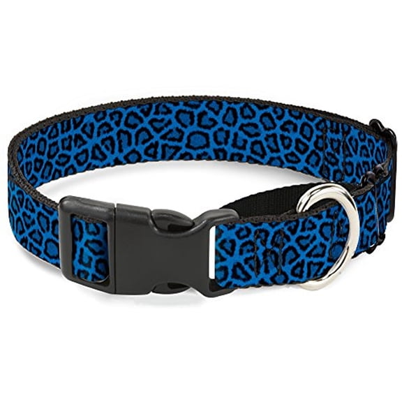 Buckle-Down MGC-W31230-L Leopard Turquoise Martingale Dog Collar