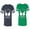Men Navy / Women Green, variant on World's Greatest Dad Mom Matching Couple Cotton Jerseys (Men Navy / Women Black) (Men S / Women S)
