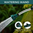 WLAGOOD Watering Wand, Alloy Garden Hose Wand With 8 Spray Patterns, 15
