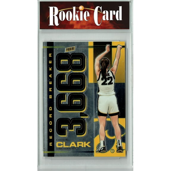Certified Mint  Caitlin Clark 2024 Panini America #RB-CC Chrome Record Breaker Rookie Card Iowa Hawkeyes