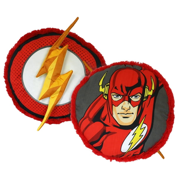 DC Comics The Flash Plush Pillow, 16inch, Kids Decor Pillow, Lightning