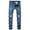 Blue, variant on Homenesgenics Mens Pants Jeans Spring Summer Men's New Fashion with Pockets Button Zipper Personality Denim Trend Jeans