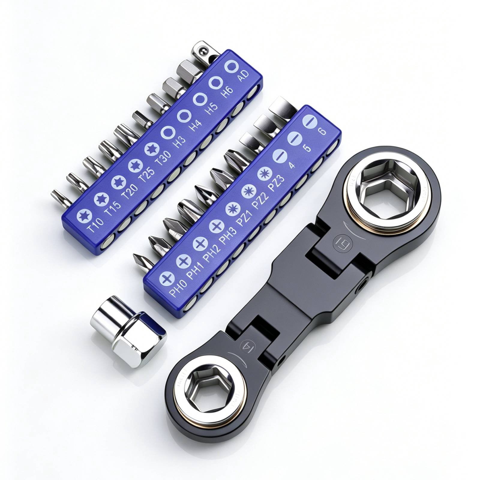 Astro Pneumatic 78301 Double Flex Head Ratchet Palm Sized Nano