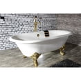 thumbnail image 2 of Kingston Brass CC2092 Brass Chain and Stopper Tub Waste and Overflow in Polished Brass, 2 of 7