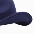 thumbnail image 7 of Gibobby Western Cowboy Hat For 3-8 Years Todddler Unisex Sun Hat Felt Suede Travel Cap Outdoor Sun Visor Wide Brim Hat With Strap Kids Hat,Navy, 7 of 7