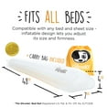 thumbnail image 6 of Shrunks Inflatable Bed Rail for Toddlers, Kids, Adults, and Elderly | Portable Bed Bumper for Toddler Travel or Home | Blow Up Bed Guard Rail for Twin, Full, Queen, King Size Beds (1 Pack), 6 of 6