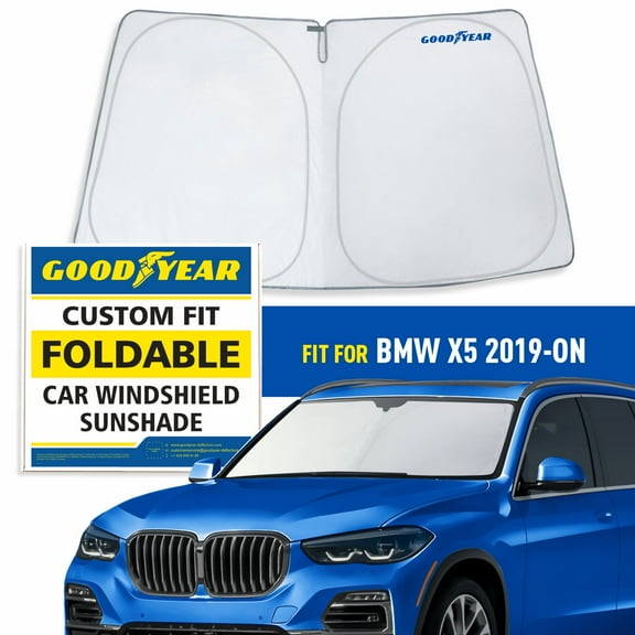 Goodyear Foldable Windshield SunShade for BMW X5 2019-2026, SUV car accessories, Sunshade Cover, Sun Shade Car Windshield, Window Sun Blocker - GY008219