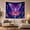 Butterfly Peaks, variant on Striped Celestial Orb Over a Mirrored Cosmic Lake, Dreamy Psychedelic for Space Lovers, Galaxy Wall Art, Housewarming Gift, Tapestry Wall Hanging for Bedroom and Gaming Room