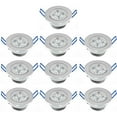 thumbnail image 4 of 4*1W Dimmable LED Ceiling Light Recessed Spotlight Downlight Cool White 220V, 4 of 9