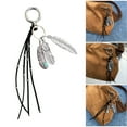 thumbnail image 2 of Elegant Feather Tassels Keychain Lightweight Alloy Accessory For Bags Gift, 2 of 8