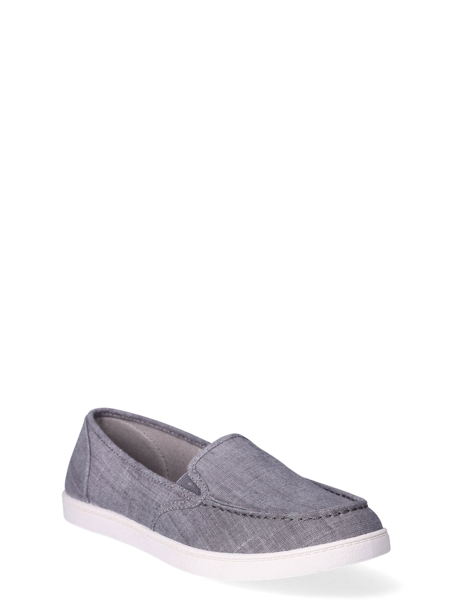 Time and Tru Women's Moc Toe Surf Sneakers, Wide Width Available