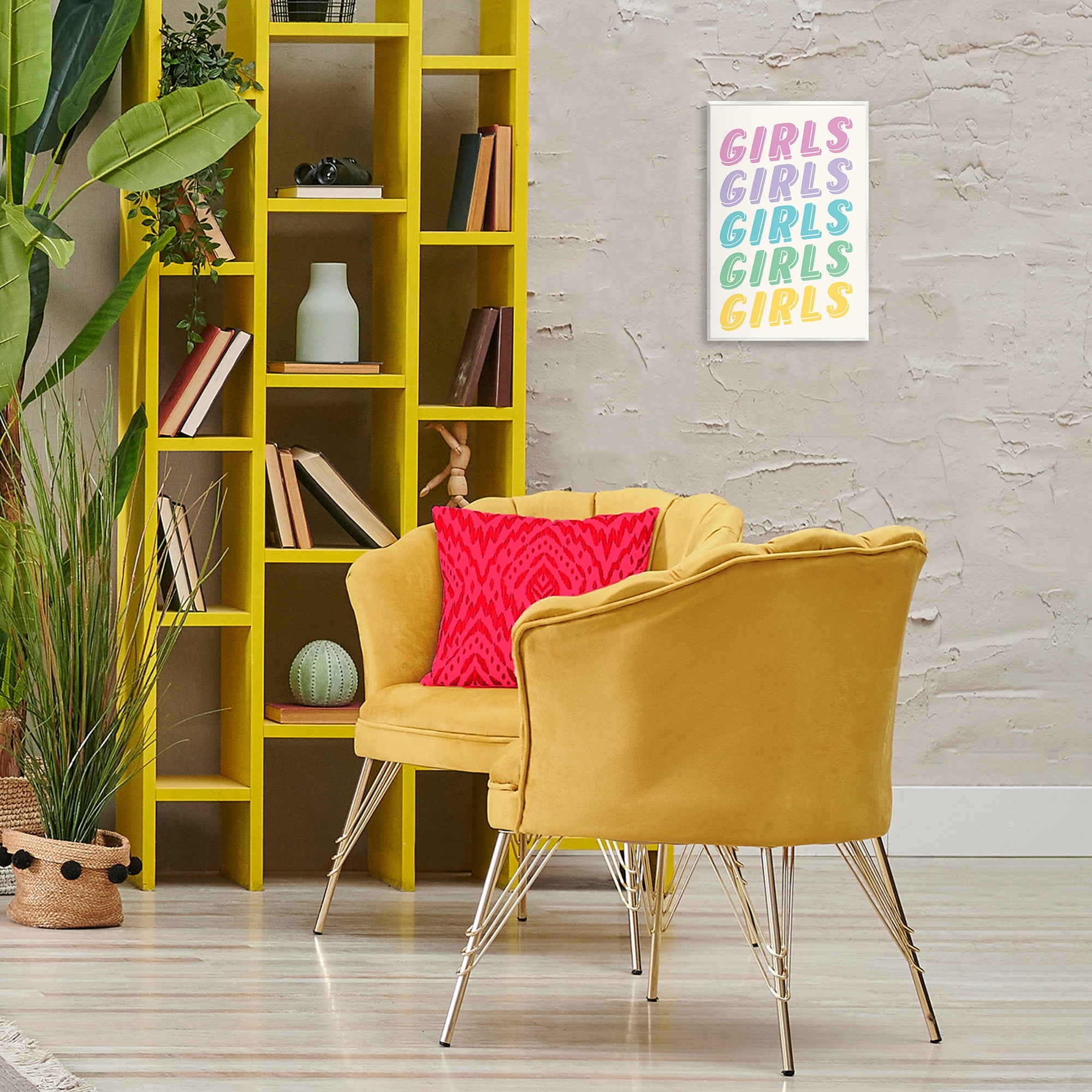 Stupell Industries Pastel Retro Girls Text Text & Numbers Painting Unframed Art Print Wall Art, 10 x 15