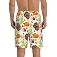 thumbnail image 3 of Easygdp Thanksgiving Turkey Men's Short Pajama Pants, Sleep Shorts, Household Pants, Casual Pants with Pockets - 3X-Large, 3 of 9