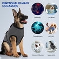 thumbnail image 4 of Dog Anxiety Calming Vest, Breathable Dog Thunder Jacket, Adjustable Pet Stress and Anxiety Relief Shirt for Thunderstorm, Fireworks, Grooming, Vet Visit, Travel, Separation, XS-3XL, 4 of 6