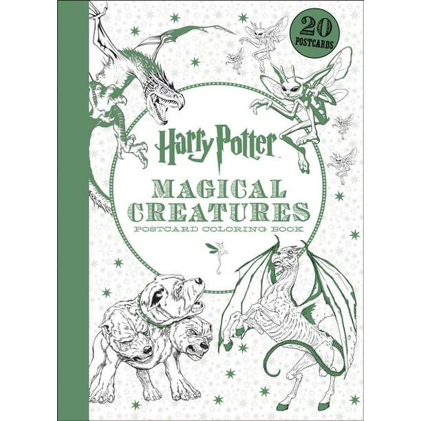Download Harry Potter Harry Potter Magical Creatures Postcard Coloring Book Paperback Walmart Com Walmart Com