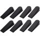 thumbnail image 1 of 8x Cunas de Parada de Puerta， Tapones de Puerta Antirayaduras de Goma para El Hogar Y la Oficina (Negro), 1 of 5