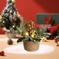 thumbnail image 6 of Christmas Table Decoration, 7.4 Inch Christmas Centerpiece Small Potted Christmas Tree, Pine Cones and Berries, Xmas Artificial Plants for Tables, Home, Mantel Holiday Decor, 6 of 6