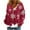 Z4-Red-christmas womens gift sets, variant on Christmas Cardigan Sweaters Women Ugly Crop Flannel Cardigan Jacket V Neck Button Down Long Sleeve Fall Cardigans