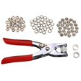 thumbnail image 3 of MesaSe Snap Fasteners Press Studs Buttons 100pcs Rings Snap Fasteners Metal Grommet Tool Kit With Pliers 9.5mm, 3 of 11