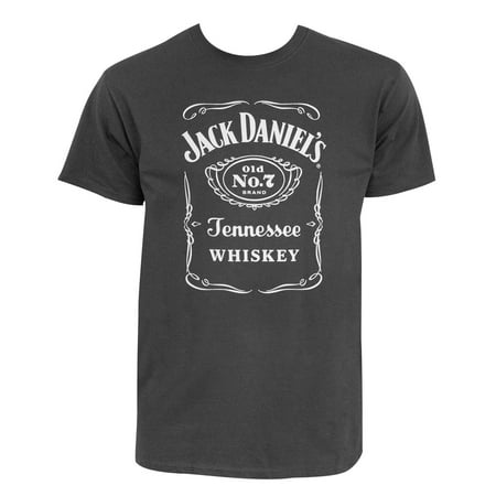 Jack Daniels Old No. 7 Charcoal Tee Shirt (Best Thing To Mix With Jack Daniels Honey)