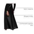 thumbnail image 4 of Falda PRETTYGARDEN Otoño 2025 Satín Negra Cintura Alta Talle S, 4 of 7