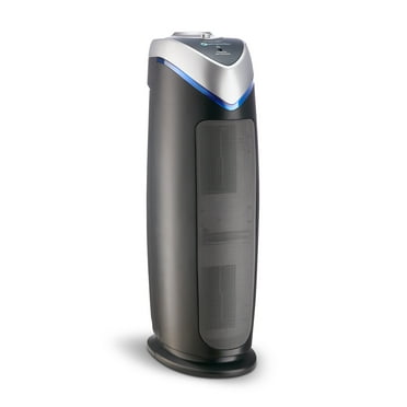 GermGuardian Air Purifier with HEPA Filter and UV-C Sanitizer, 743 Sq. ft, AC4825DLX, Gray