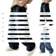 thumbnail image 3 of Boy's Kids Baggy Jeans Elastic Waist Pull on Denim Pants Summer Casual Fashion Straight Wide Leg Jeans Oversized Boyfriend, 3 of 4