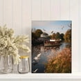 thumbnail image 2 of Qisvanset 12x16 Inch Cubist Mill Scene Canvas Print Wall Art, 2 of 5