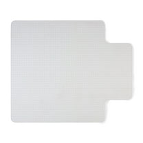 Staples Carpet Chair Mat with Lip 45" x 53'' Flat-Pile Clear (20239-CC)