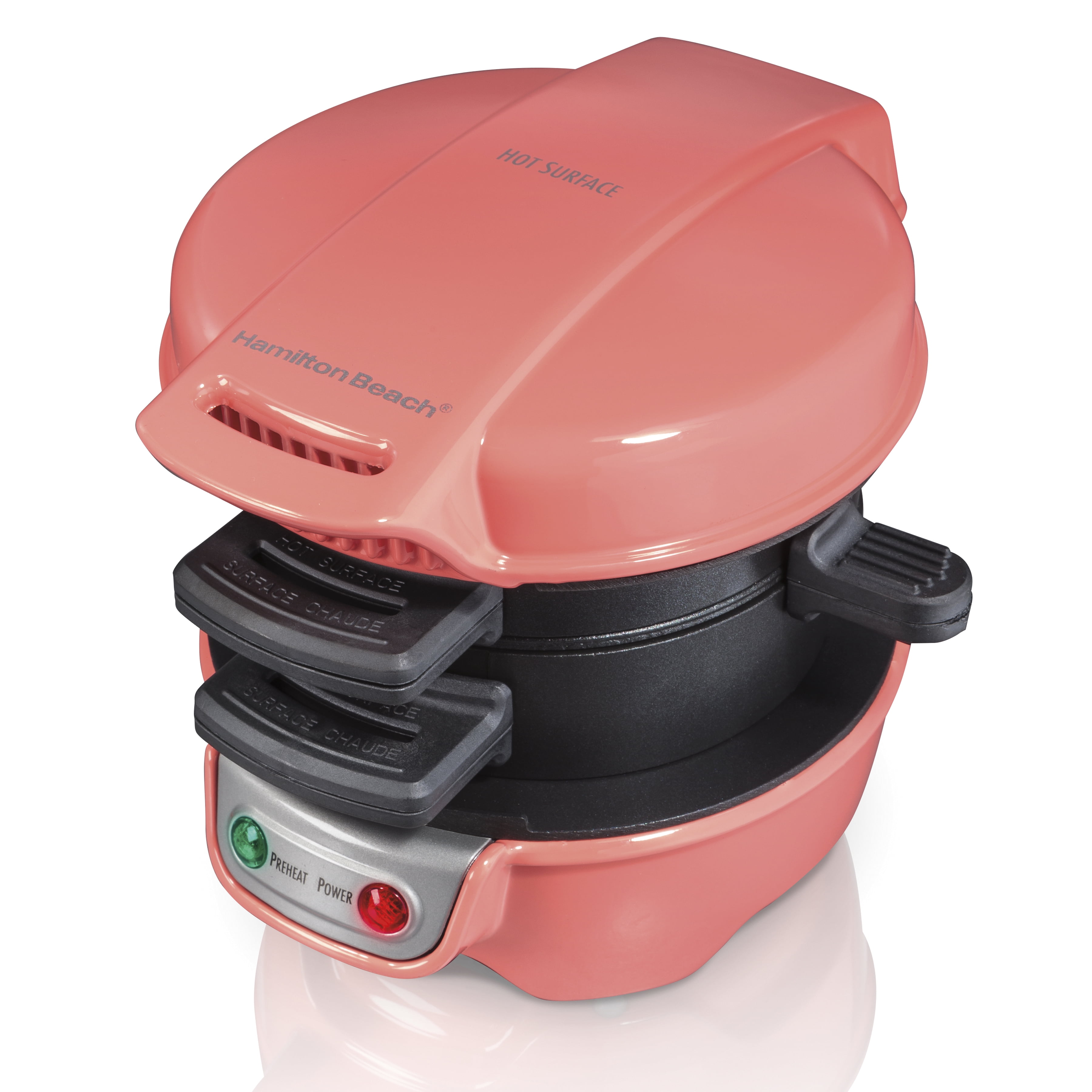 Hamilton Beach Breakfast Sandwich Maker Coral 25483 Walmart Com Walmart Com