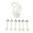 thumbnail image 2 of Coffee Spoons Set Silvery Modern Style Alloy Material Polished Effect Burrs Free Teaspoons Fork Set for Party Bar Spoon, 2 of 14