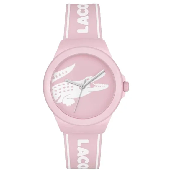 Lacoste Neocroc 2001218 Pink Dial Pink & White Silicone Strap 38MM Women Watch