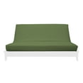 thumbnail image 1 of Premium Cotton/Polyester Futon Cover by Prestige Furnishings - Solid Collection - Solid Olive Green - Full Size (54" x 75"), 1 of 6