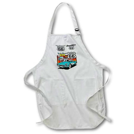 

3dRose Route 66 - Medium Length Apron 22 by 24-inch