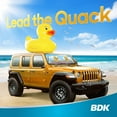 thumbnail image 3 of Duck Duck Jeep Sun Shade Fits 1987-2021 Jeep Wrangler JK, JL, CJ, YJ, TJ & 2020-2021 Gladiator - Custom Fit Windshield Sunshade Foldable Accordion Interior UV Protection Sun Window Visor 53” x 16.5”, 3 of 7