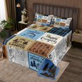thumbnail image 2 of YST Happy Camping Coverlet Set Queen Rv Camper Quilt Set For Travel Trailers Bunks,Rustic Buffalo Plaid Pine Trees Camper Car Decor Bedspread Set Rv Accessories For Inside Bed Set, 2 of 5