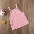 thumbnail image 5 of Bagilaanoe Toddler Baby Girl Overalls Dress Sleeveless A-line Corduroy Dresses 1T 2T 3T 4T 5T Kids Casual Suspender Skirt, 5 of 6