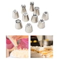thumbnail image 4 of Rongfmy 10x Stainless Steel Piping Tips Icing Piping Nozzle Tip Set Cake Decorating, 4 of 5