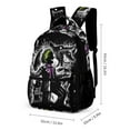 thumbnail image 2 of Beetlejuice 3 Piece Backpack Set School Bag Combination Travel Daypack Set, 2 of 8
