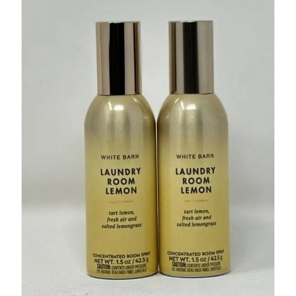Bath and Body Works Laundry Room Lemon Concentrated Room Spray 1.5 oz, 2 Pack