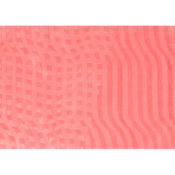 Ahgly Company Indoor Rectangle Abstract Red Contemporary Area Rugs, 2' x 5'
