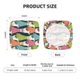 thumbnail image 6 of Lsque Lantern Koi Fish Printed Square Couch Cushion Covers, Floral Sofa Cushion Covers Replacement, Stretch Couch Covers for Couch-16.9in, 6 of 9