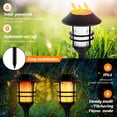 thumbnail image 4 of Luces solares para exteriores ZOOHAR de 23 pulgadas, resistentes al agua, con llama parpadeante, 4 of 6